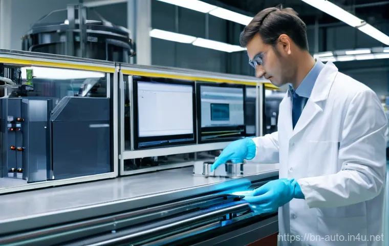 공장자동화 프로젝트 계획 수립 - A brightly lit, spacious, and modern factory floor illustrating the initial stages of industrial aut...