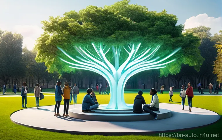 공장자동화의 윤리적 고려 - **Prompt:** A vibrant, modern training center classroom filled with a diverse group of adults, inclu...